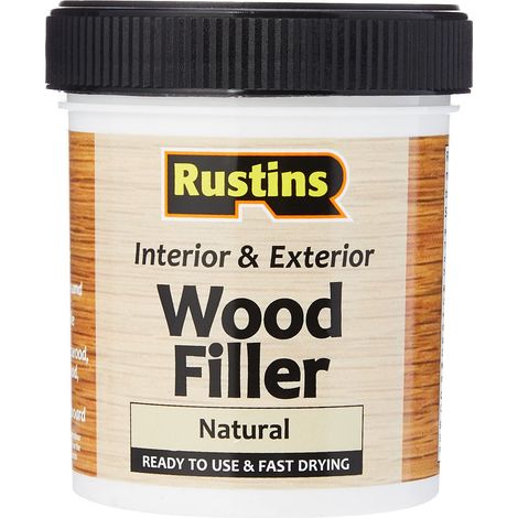 Rustins AWOON250 Natural Acrylic Wood Filler - 250ml, High-Quality, Easy-to-Use Wood Repair Compound