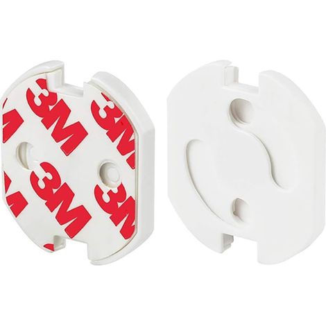 10-teiliges Babysicherheitsset: Schutzkappe für Steckdosen nach europäischer Art, Isolationsschutz, stoßfester Stecker, runde Öffnung, Schutzkappe – weiß, 3,7 x 3,3 cm