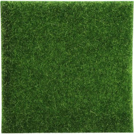 Lot de 10 tapis de gazon artificiel pour pelouse, jardin, mini-paysage, décoration intérieure (1/5)