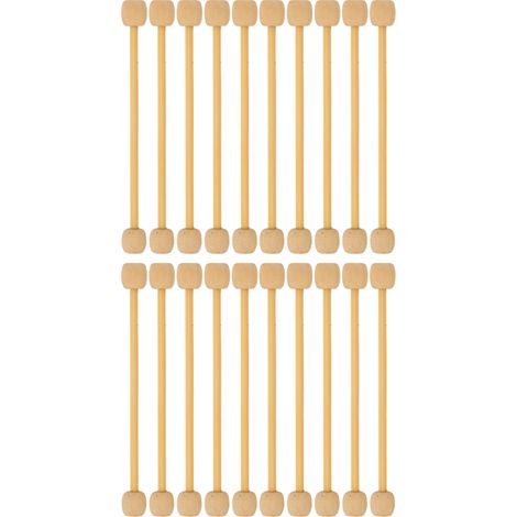 20 pièces Mini Bâtonnets en Bois pour Tissage Décoratif DIY - Tiges en Bambou pour Créations Artisanales (1/5)