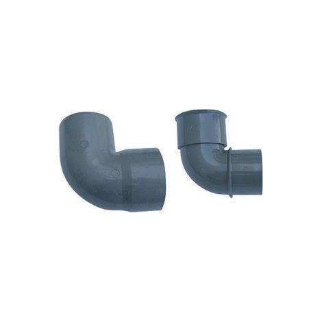 CURVA 87  °30' MF PVC GRIGIO- Diam. 40- senza- pezzi 1