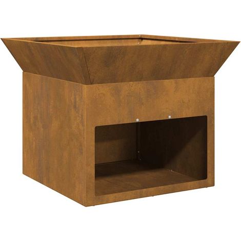 Braise Rouillé 50 x 50 x 40 cm Acier résistant aux intempéries CFW373998 (1/5)