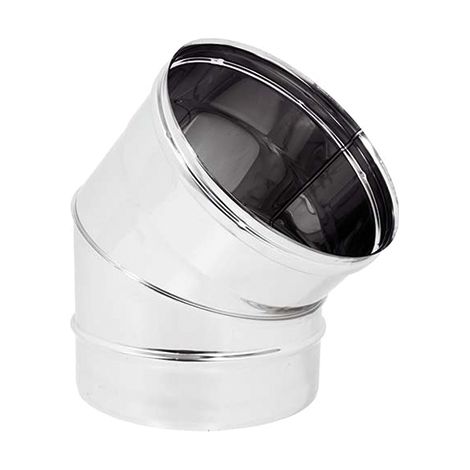 Curva 45 ° Monoparete Acciaio INOX AISI 304 Ø 150 Sp 05 mm Europrofil