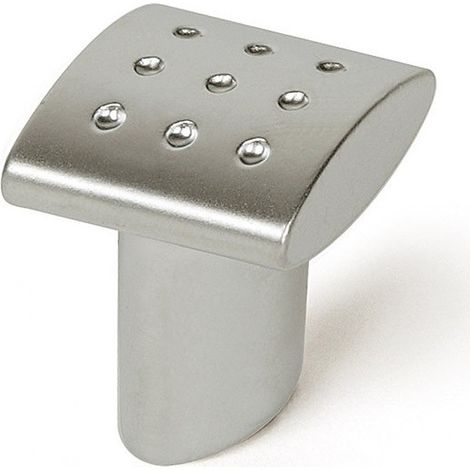 Caja de 10 botones de zamak 20x20 cromo mate Ref 7-896g 33