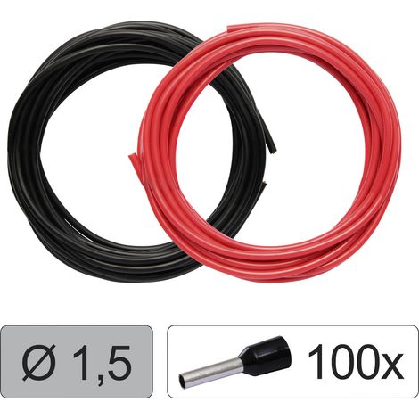 Quadrios 25CW128 Einzelader LiFY   1.5 mm² Rot, Schwarz 1 Set
