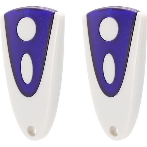 Lot de 2 télécommandes de porte de garage – Compatible Novoferm Novotron 502 MAX43-2 et 512 MIX43-2 – Fréquence 433,92 MHz – 2 canaux - 92MHzz (1/5)