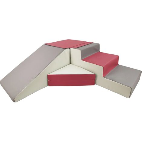 Schaumstoffrutsche - 40 cm hoch - weiß, grau, lila (1/5)