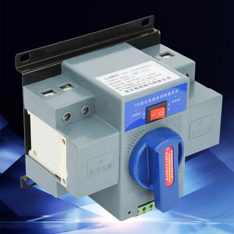 1 Stück Mini 63A 2P Dual Power Automatischer Umschalter (1/5)