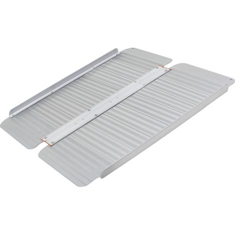 Rampe d'accès aluminium 300 kg - 920 x 720 mm - largeur utile 660 mm - pliable MW Tools ARP0996 (1/5)