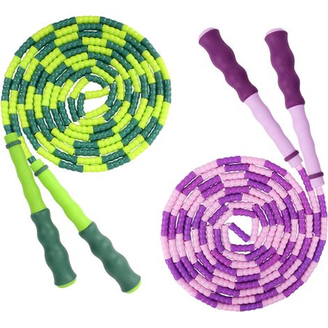 Corde À Sauter À Perles - Longueur Ajustable - Pour Fitness Et Perte De Poids - 1 Pièce (1/5)