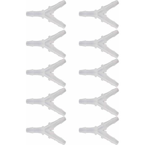 10 raccords de tuyau souples, connecteur en Y pour pompe à air d'aquarium, jonction à 3 voies (4,8 mm) (1/5)