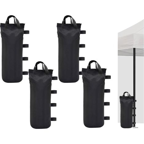 Sac de Lestage pour Tonnelle, 4PCS Sacs de Sable Poids pour Tonnelle, Tissu 600D Oxford, Sacs de Poids pour Tente de Canopée, Sacs de Lestage de Fixation, pour Tente Pop-up, Auvent, Parasol (1/5)