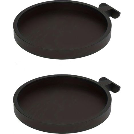 Lot de 2 étagères pour panneaux acoustiques, bacs à plantes, sans perçage, 13 x 11,5 cm, panneaux acoustiques, accessoires, support de plantes pour plantes artificielles, utilisées pour poser des (1/5)