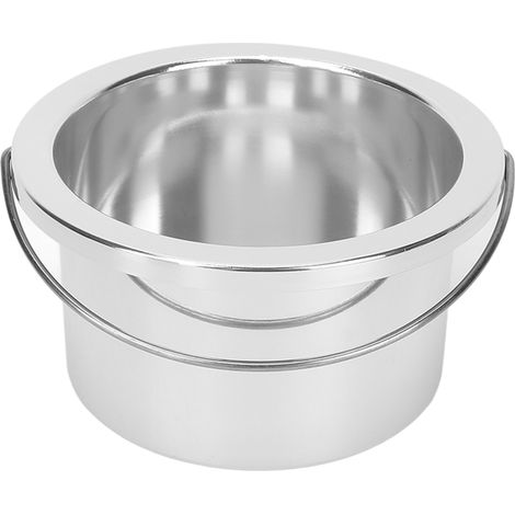 Chauffe-cire 100mm pot de remplacement portable, bol de cire épilatoire argenté, accessoire pour machine d'épilation. (1/5)