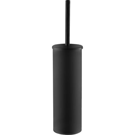 Porte balai mural TITO en laiton massif noir mat - Ø9xh37 cm - Koh-I-Noor