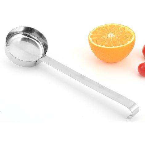 Bol de sauce à pizza, Louche de cuisine, Bol en acier inoxydable, Ustensiles de cuisine, Longueur 27 cm, Fini brillant