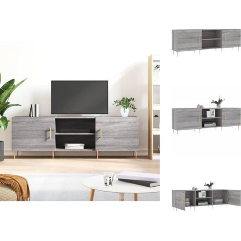 TV-Möbel - Living TV-Schrank Grau Sonoma 150x30x50 cm Holzwerkstoff (1/5)
