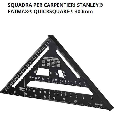 Squadra per Carpentieri Stanley FATMAX QuickSquare STHT46102-0 300 mm in Alluminio (1/2)