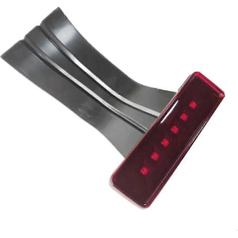 Luz de freno trasera de montaje alto LED 68048581AA para Jeep Wrangler JK 2007-2018 (rojo y negro) (1/3)