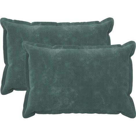 vidaXL Funda de almohada 2 pcs HOUTEN Azul mar 30 x 50 cm (1/5)