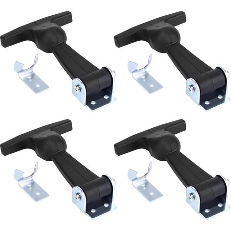 supporti elastici in gomma per cofano, maniglia a T a sgancio rapido, anelli di fissaggio flessibili per cofano auto, fermi di trazione flessibili in metallo e gomma per carrello motore (1/5)