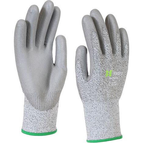 Gants de travail - Radix - CutMaster - Anti-coupure PU gris - Taille M8 / S