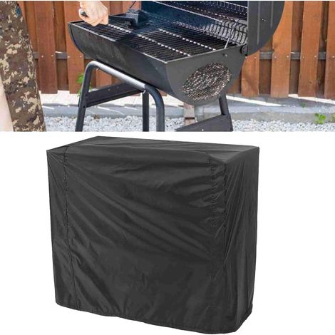Housse Protection BBQ Extérieur, Bache de Protection Barbecue Housse avec Poche et Cordon Ajustable pour Barbecue Charbon Gaz Jardin Terrasse (80x66x100cm)