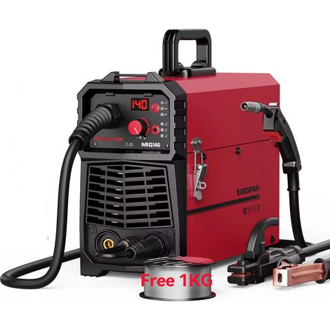 Poste à souder MIG semi-automatique 4-en-1 Synergy Tools 220 V 140 A avec Lift Tig, TIG, MMA, Mig, MAG et IGBT (1/5)