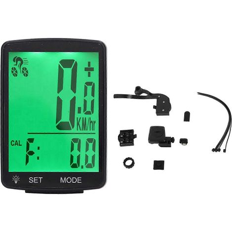 Fahrradcomputer mit Geschwindigkeits- und Trittfrequenzsensor, 2,8-Zoll-LCD-Display, Fahrradtacho, kabelloser Fahrradcomputer