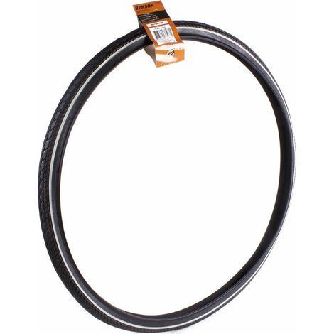 Pneu extérieur Benson Retro - ligne blanche - réflexion - 28 x 1 1/2 - noir (1/5)