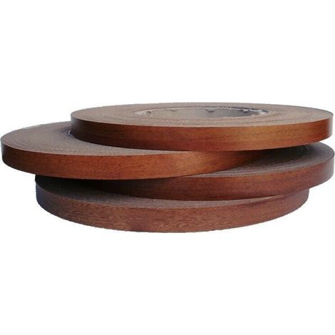 Bordo melaminico noce scuro precollato 22 mm x 10 - 20 - 50 - 100 metri dimensione disponibile: 20 metri (1/3)
