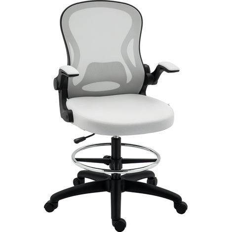 Support, repose-pieds, réglable, gris clair, 59 × 65 × 122 cm, polyester, mousse, 12 kg (1/5)