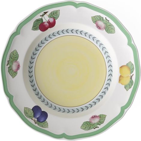 Assiette Creuse 23 cm Multicolore, Garanti Lave-Vaisselle, Compatible Micro-Ondes, Vaisselle, Soupe, Porcelaine (1/4)