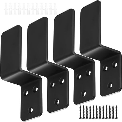 Barricade de Porte 1,5x2,5， Supports d'Angle en Forme de Z, Systèmes de Sécurité en Métal pour Portes, en Acier pour Boiserie Coulissante (1/5)