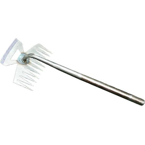 Désherbeur multifonctionnel, arrache-serpents manuel, outil portable pour désherber, terre meuble, désherbeur manuel en acier à haute teneur en carbone pour cour et jardin-C Iron Handle (1/5)