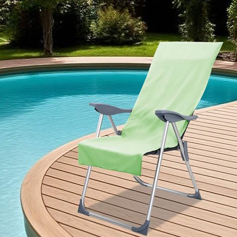 Außenstuhl Handtücher 2 pcs Grün 130 x 60 cm
