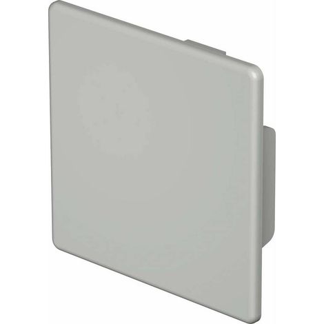 OBO Bettermann Embout 60x60mm Polychlorure de vinyle gris pierre RAL 7030, 6022499 (1/2)
