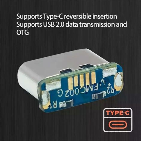 Für M85K 10 Stück USB-Anschluss Typ C Buchse 5-polig SMD SMT Typ-C Buchse Ladeanschluss für Leiterplattenlöten DIY-Reparatur Adapter-JXLGV (1/4)