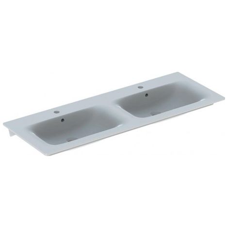 Meubles GE doubles RENOVA PLAN 1300x480mm avec trou pour robinetavec trop plein blanc KT