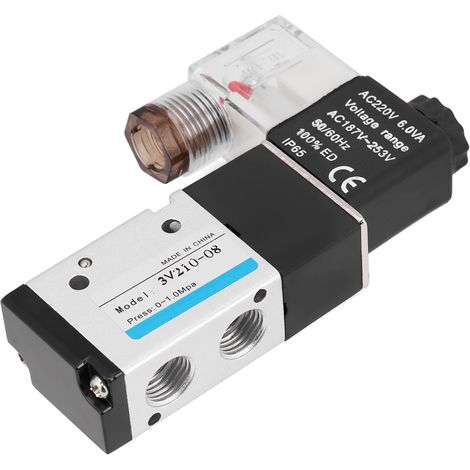 électrovanne pneumatique 3 voies 2 positions type G1/4 0,15 - -0,8 MPa (AC220V)