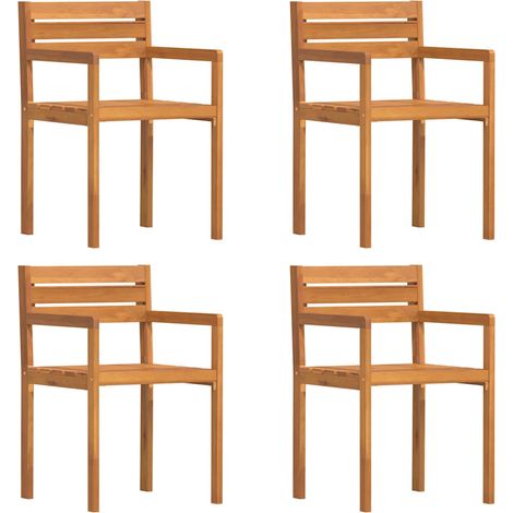 Chaises de jardin,Chaise d'extérieur 4 pièces 50x53x80 cm Bois massif Acacia CFW1311902 (1/5)