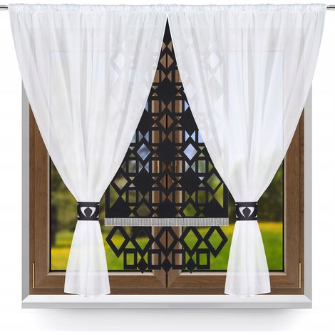 Set di tende P4 moderne per soggiorno e camera da letto, tende oscuranti glamour 300x150