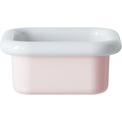 Lavabo retro de cerámica para colocar sobre encimera, 40 cm - True Colors Lite - Rosa pastel