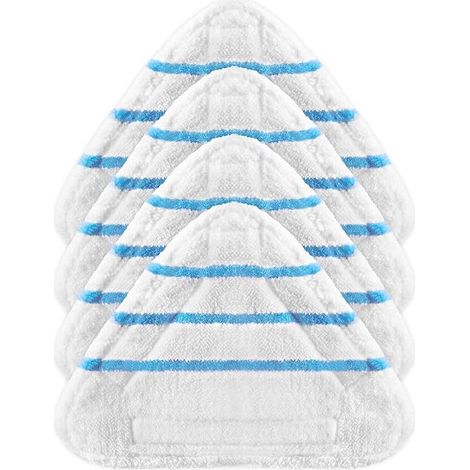Lot de 4 housses microfibre de rechange pour balai vapeur, accessoires universels (1/5)