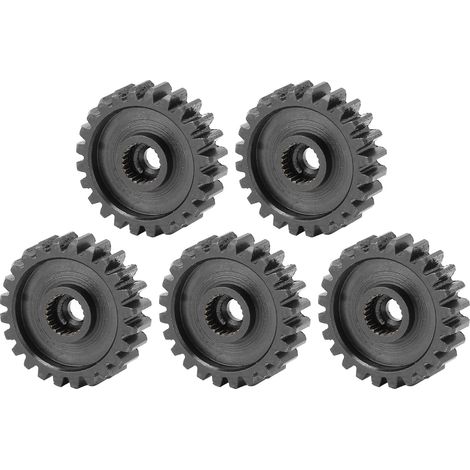 Engrenage à Denture Droite en Acier 24 Dents, Module 0.824, pour Servomoteur Industriel Robuste - 5 Pièces