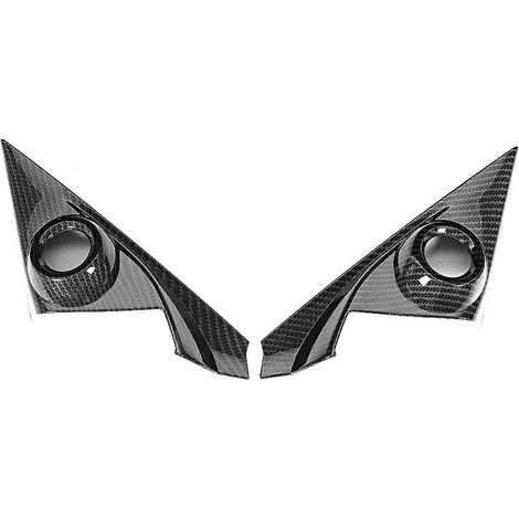 Grilles de haut-parleurs de montant A style fibre de carbone, compatibles avec Honda Civic 10e génération 16R