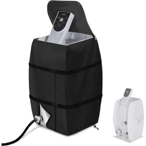 Couvercle de pompe de chauffage de spa, couvercle de pompe isolé étanche pour spa, convient à plusieurs marques (noir, carré) (1/3)