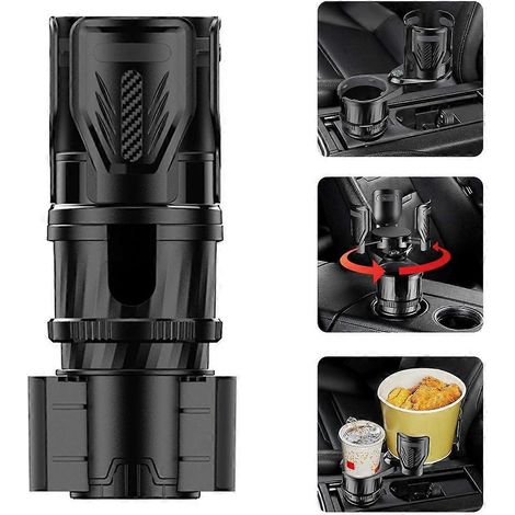 Support de porte-gobelet de voiture réglable, organisateur, adaptateur extensible, porte-bouteille (1/4)