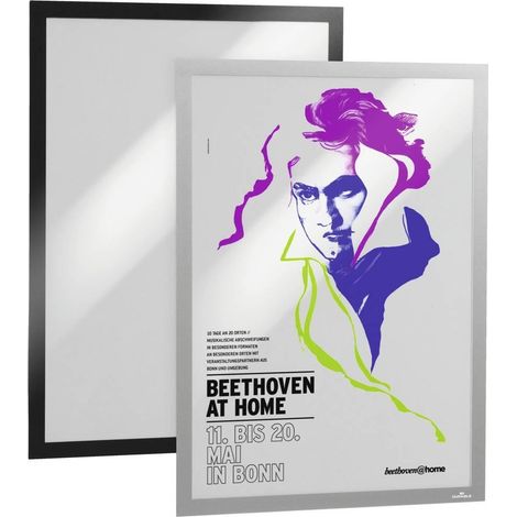 Durable Duraframe Poster A2 Marco Negro Resistente a UV