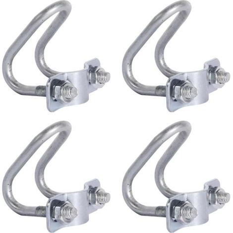 (25 x 25) Pack of 4 U-shaped cable ties - Metal buckle - For warehouses, supermarkets and shops (1/5)